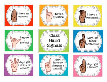 Preview of Classroom Hand Signals Management System