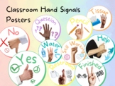 Classroom Hand Signals Poster Set / Classroom Posters / Cl