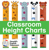 Classroom Height Charts Animals