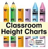 Classroom Height Charts School Supplies