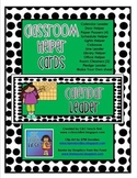 Classroom Helper Cards (Green/Black Dots)