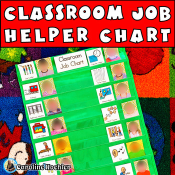 Preview of Kindergarten Classroom Jobs Helper Chart Management System Pre-K Preschool Sped