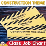 Construction Theme Classroom Decor Classroom Helpers and Jobs