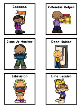 Classroom Helpers Job Chart by Tannery Loves Teaching | TpT
