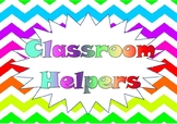 Classroom Helpers, Job chart