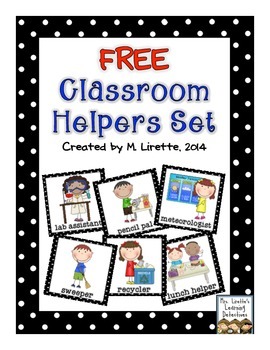 Free Printable Classroom Helper Charts