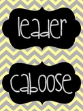 Classroom Helpers - Yellow & Gray Theme