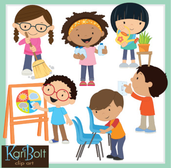 Preview of Classroom Helpers and Jobs Clip Art