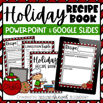 Preview of Class Holiday Recipe Book | Christmas Cookbook | Student Gift | Parent Gift