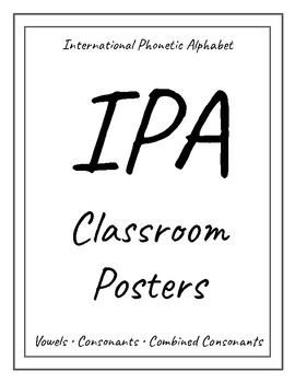 Preview of Classroom IPA Posters
