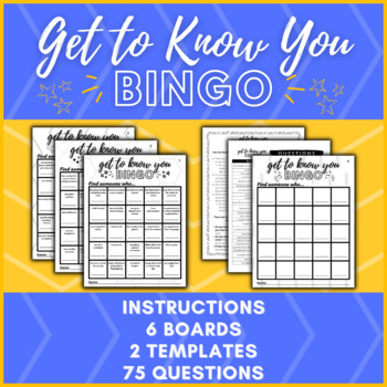 Preview of Classroom Icebreaker | Get to Know You Bingo