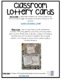 Classroom Incentive Lottery Tickets PDF and PPT