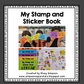 Preview of Classroom Incentive: Stamp and Sticker Book Covers (Behavior Management)