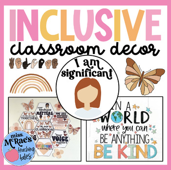 Preview of Classroom Inclusion | Affirmation Station | Diversity Posters | Classroom Decor