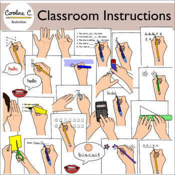 Preview of Classroom Instructions Clip Art