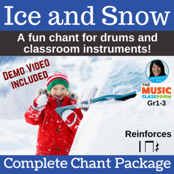 Preview of Winter Drumming Activity with Backing Drum Track - Rhythm Ostinato
