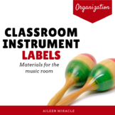 Classroom Instrument Labels