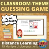 Classroom Items guessing game BOOM CARDS™ | Early Grades D
