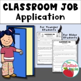 Classroom Job Application {FREEBIE}