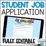 Classroom Job Application Digital Google Form EDITABLE