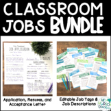 Classroom Job Application and Job Descriptions BUNDLE