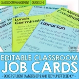 Editable Classroom Job Cards