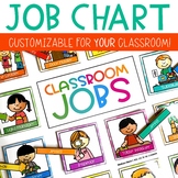 Class Jobs Editable Chart - Classroom Jobs with Pictures f