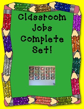 Preview of Classroom Job Chart!  A complete job chart set for primary grades!