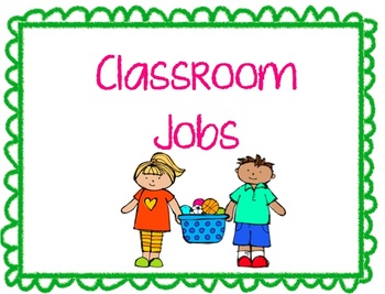 Job Chart For Kindergarten Classroom