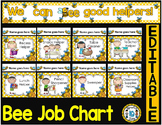 Job Chart - EDITABLE CLASSROOM JOB CHART (BEE THEME CLASSR