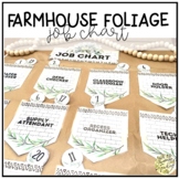 Classroom Job Chart Farmhouse Foliage