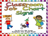 Classroom Job Chart Signs for Primary Classroom- Could Use