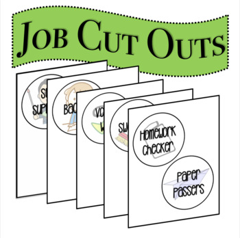 Preview of Classroom Job Cut Outs