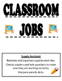 Classroom Job Labels