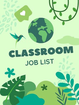 Preview of Classroom Job List