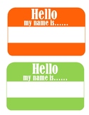 Classroom Job Name tags