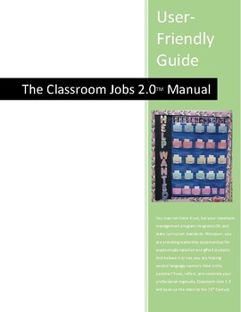 Preview of Classroom Jobs 2.0 User Manual & Guide