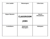 Classroom Jobs