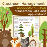 Classroom Jobs & Application - WOODLAND ANIMALS