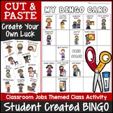 Classroom Jobs Bingo Game | Cut and Paste Activities Bingo