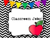 Classroom Jobs | Black and White