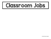 [FREE] Classroom Jobs Board