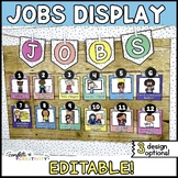 Classroom Jobs | Bright and Simple | Editable Classroom Jobs