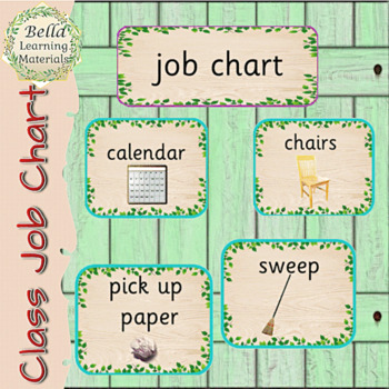 Preview of Classroom Jobs Cards Editable