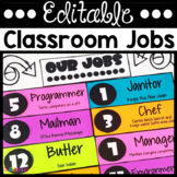 Classroom Jobs & Job Application - Career Themed - Editable
