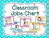 Classroom Jobs Chart (Bright Polka Dots)