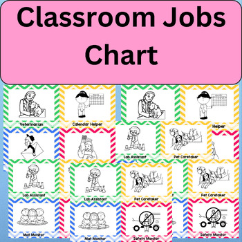 Preview of Classroom Jobs Chart Classroom Decor