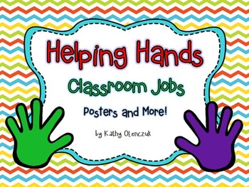 Classroom Jobs -- Chevron (**EDITABLE) by Third Grade Doodles | TpT