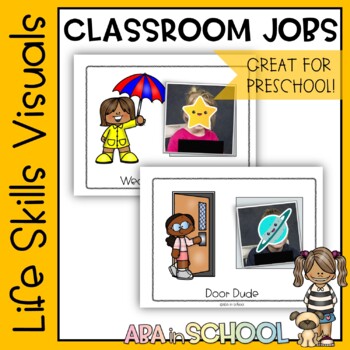 Preview of Classroom Jobs Class Decor EDITABLE | Digital & Print | Back-to-school Visuals