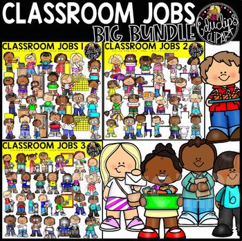 Preview of Classroom Jobs Clip Art Mega Bundle {Educlips Clipart}